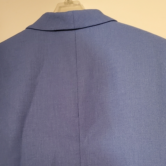 Kasper Blue Suit Size 10 Skirt Jacket Classy Feminine Party Office Wedding NWT - Picture 10 of 12